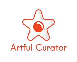 Orange Star Egg logo design