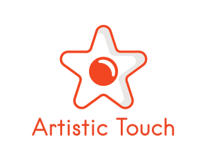 Orange Star Egg logo design