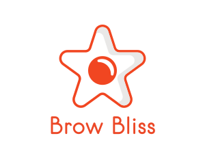 Orange Star Egg logo design