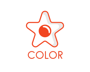 Orange Star Egg logo design
