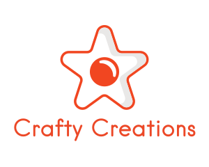 Homemade - Orange Star Egg logo design