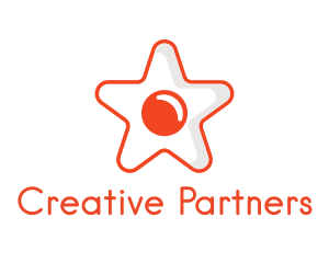 Orange Star Egg logo design