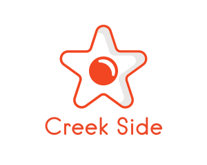 Orange Star Egg logo design