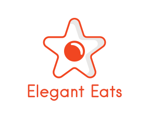 Orange Star Egg logo design