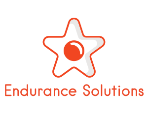 Orange Star Egg logo design