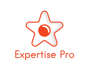 Orange Star Egg logo design