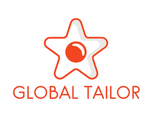 Orange Star Egg logo design