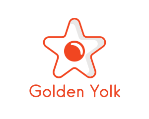 Orange Star Egg logo design