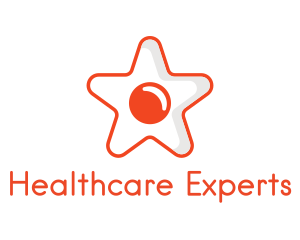 Orange Star Egg logo design