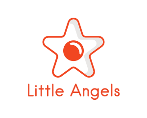 Orange Star Egg logo design