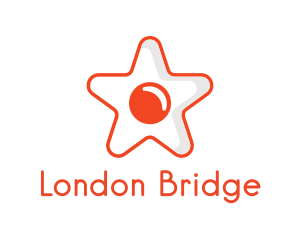 Orange Star Egg logo design