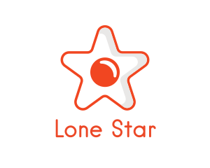 Orange Star Egg logo design