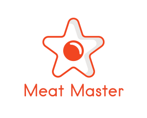 Orange Star Egg logo design