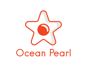 Orange Star Egg logo design