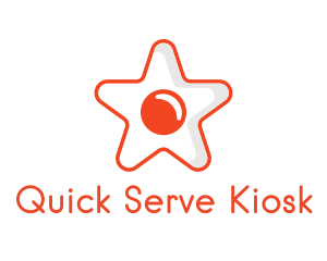 Orange Star Egg logo design