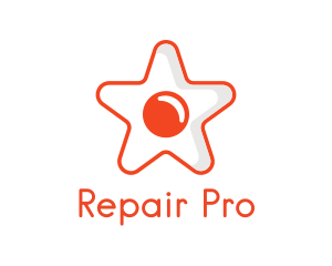 Orange Star Egg logo design