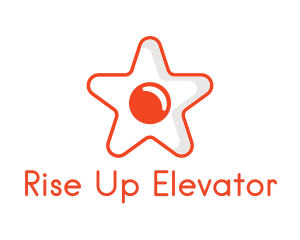 Orange Star Egg logo design