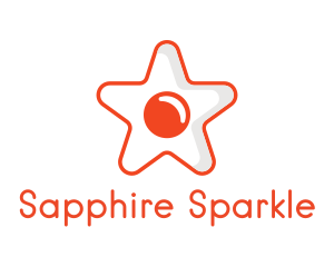 Orange Star Egg logo design