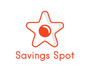 Orange Star Egg logo design