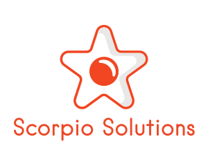 Orange Star Egg logo design