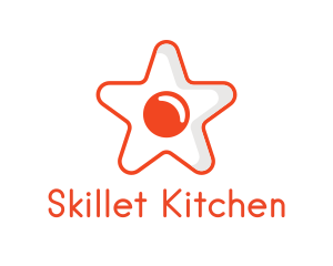 Orange Star Egg logo design