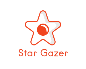 Orange Star Egg logo design