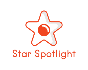 Orange Star Egg logo design