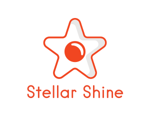 Orange Star Egg logo design