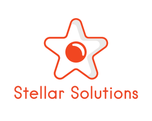 Star - Orange Star Egg logo design