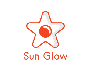 Orange Star Egg logo design