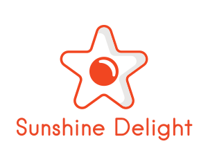 Orange Star Egg logo design