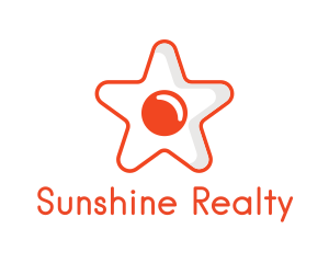 Orange Star Egg logo design