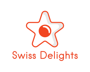 Orange Star Egg logo design