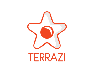 Orange Star Egg logo design