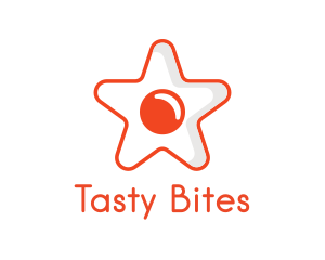 Eat - Orange Star Egg logo design