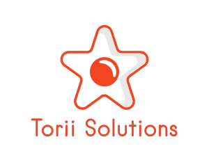 Orange Star Egg logo design