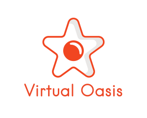 Orange Star Egg logo design