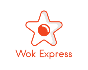 Orange Star Egg logo design