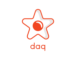 Orange Star Egg logo design