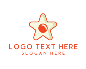 Orange Star Egg logo design