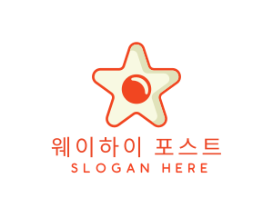 Orange Star Egg logo design