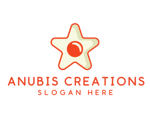 Orange Star Egg logo design