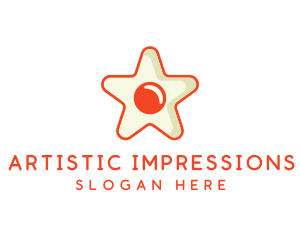 Orange Star Egg logo design