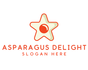 Orange Star Egg logo design