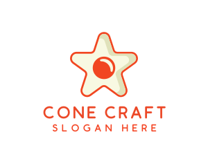 Orange Star Egg logo design