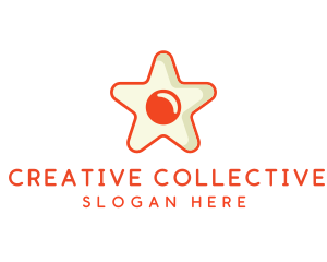 Orange Star Egg logo design