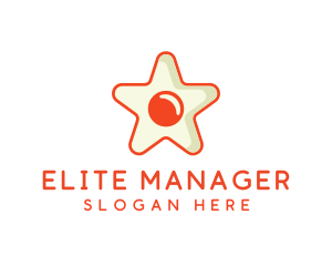 Orange Star Egg logo design