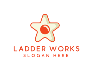 Orange Star Egg logo design