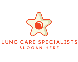 Orange Star Egg logo design