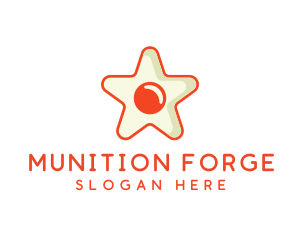 Orange Star Egg logo design